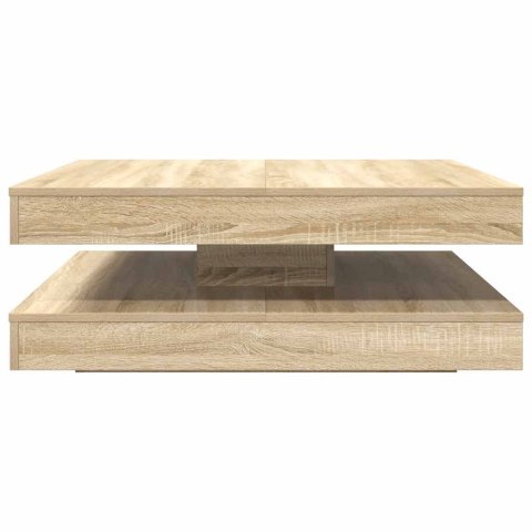 STOLIK KAWOWY OBROTOWY 360 STOPNI SONOMA OAK 90X90X34,5CM