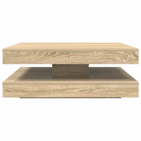 STOLIK KAWOWY OBROTOWY 360 STOPNI SONOMA OAK 90X90X34,5CM