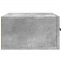 WISZĄCA SZAFKA NOCNA SZAROŚĆ BETONU 35X35X20CM