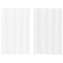 ZASŁONY Z ZASŁONAMI 2 PCS BIAŁY 140X 140CM POLIESTER