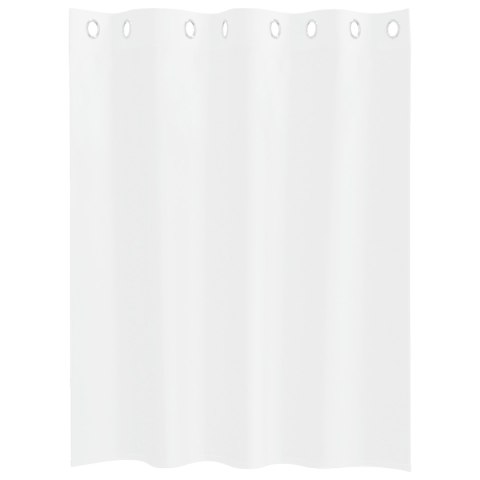 ZASŁONY Z ZASŁONAMI 2 PCS BIAŁY 140X 140CM POLIESTER