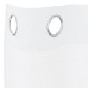 ZASŁONY Z ZASŁONAMI 2 PCS BIAŁY 140X 140CM POLIESTER