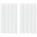 ZASŁONY Z ZASŁONAMI 2 PCS BIAŁY 140X 175CM POLIESTER