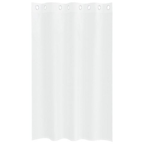 ZASŁONY Z ZASŁONAMI 2 PCS BIAŁY 140X 175CM POLIESTER