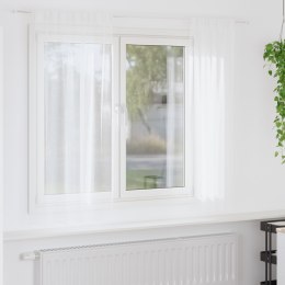 ZASŁONY Z ZASŁONAMI 2 PCS BIAŁY 140X 175CM POLIESTER