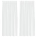 ZASŁONY Z ZASŁONAMI 2 PCS BIAŁY 140X 175CM POLIESTER