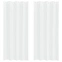 ZASŁONY Z ZASŁONAMI 2 PCS BIAŁY 140X 225CM POLIESTER