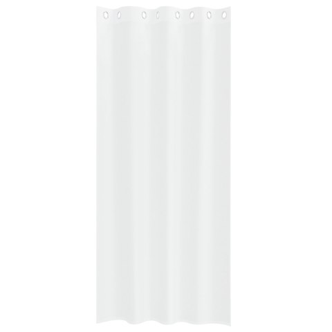 ZASŁONY Z ZASŁONAMI 2 PCS BIAŁY 140X 260CM POLIESTER