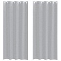 ZASŁONY Z ZASŁONAMI 2 PCS CIEMNY SZARY 140X 260CM POLIESTER