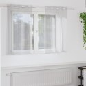 ZASŁONY Z ZASŁONAMI 2 PCS JASNY SZARY 140X 140CM POLIESTER