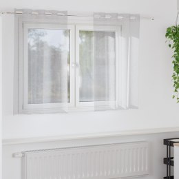 ZASŁONY Z ZASŁONAMI 2 PCS JASNY SZARY 140X 140CM POLIESTER