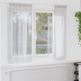 ZASŁONY Z ZASŁONAMI 2 PCS JASNY SZARY 140X 175CM POLIESTER