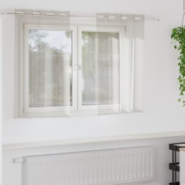 ZASŁONY Z ZASŁONAMI 2 PCS KREMOWY 140X 140CM POLIESTER