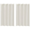 ZASŁONY Z ZASŁONAMI 2 PCS KREMOWY 140X 140CM POLIESTER