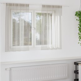 ZASŁONY Z ZASŁONAMI 2 PCS KREMOWY 140X 140CM POLIESTER