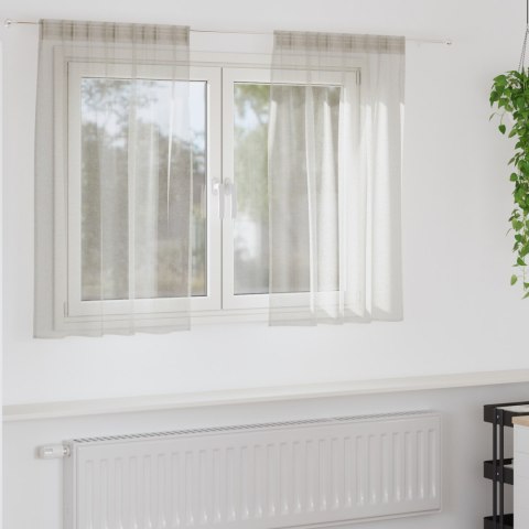 ZASŁONY Z ZASŁONAMI 2 PCS KREMOWY 140X 140CM POLIESTER