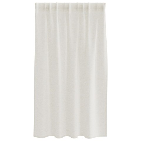 ZASŁONY Z ZASŁONAMI 2 PCS KREMOWY 140X 140CM POLIESTER