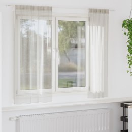 ZASŁONY Z ZASŁONAMI 2 PCS KREMOWY 140X 175CM POLIESTER