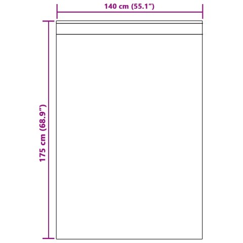 ZASŁONY Z ZASŁONAMI 2 PCS KREMOWY 140X 175CM POLIESTER