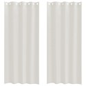 ZASŁONY Z ZASŁONAMI 2 PCS KREMOWY 140X 245CM POLIESTER