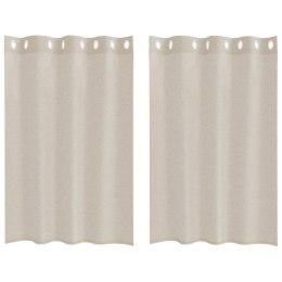 ZASŁONY Z ZASŁONAMI 2 PCS PIASEK 140X 140CM POLIESTER