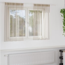 ZASŁONY Z ZASŁONAMI 2 PCS PIASEK 140X 140CM POLIESTER