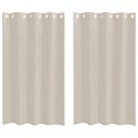 ZASŁONY Z ZASŁONAMI 2 PCS PIASEK 140X 175CM POLIESTER