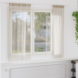 ZASŁONY Z ZASŁONAMI 2 PCS PIASEK 140X 175CM POLIESTER