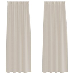 ZASŁONY Z ZASŁONAMI 2 PCS PIASEK 140X 245CM POLIESTER