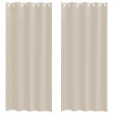 ZASŁONY Z ZASŁONAMI 2 PCS PIASEK 140X 260CM POLIESTER