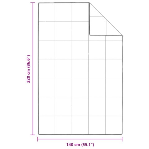 KOŁDRY I DUWETY BIAŁY 140X 220CM PUCH