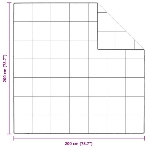 KOŁDRY I DUWETY BIAŁY 200X 200CM PUCH