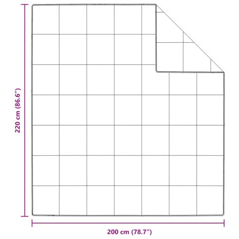 KOŁDRY I DUWETY BIAŁY 200X 220CM PUCH