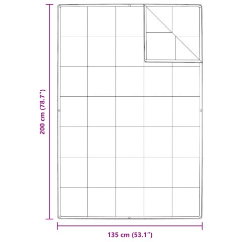 KOŁDRA BIAŁA 155X220CM PUCH