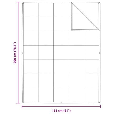 KOŁDRA BIAŁA 240X200CM PUCH