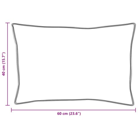 PODUSZKI Z PODUSZKĄ 2 PCS BIAŁY 40X 60CM 130GSM 100% BAWEŁNA