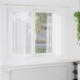 ZASŁONY Z ZASŁONAMI 2 PCS BIAŁY 140X 175CM POLIESTER