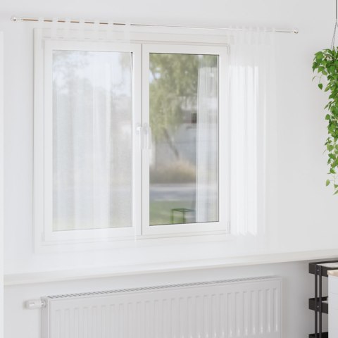 ZASŁONY Z ZASŁONAMI 2 PCS BIAŁY 140X 175CM POLIESTER