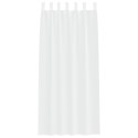 ZASŁONY Z ZASŁONAMI 2 PCS BIAŁY 140X 225CM POLIESTER