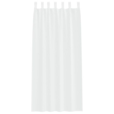 ZASŁONY Z ZASŁONAMI 2 PCS BIAŁY 140X 260CM POLIESTER