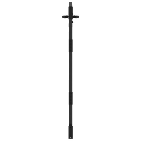 BRAMA OGRODOWA CZARNY 105X 125CM STAL MALOWANA PROSZKOWO