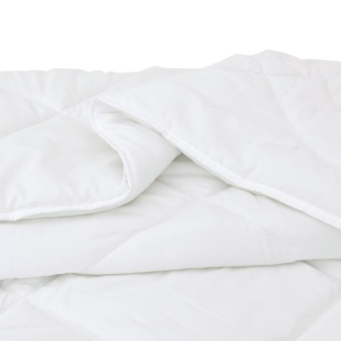 KOŁDRA BIAŁA 155X220CM MIKROFIBRA