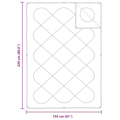 KOŁDRA BIAŁA 155X220CM MIKROFIBRA