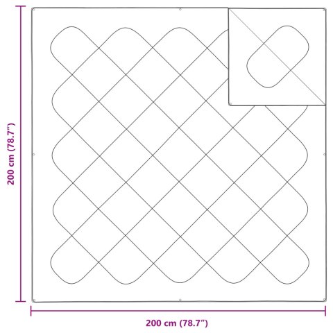 KOŁDRA BIAŁA 200X200CM MIKROFIBRA