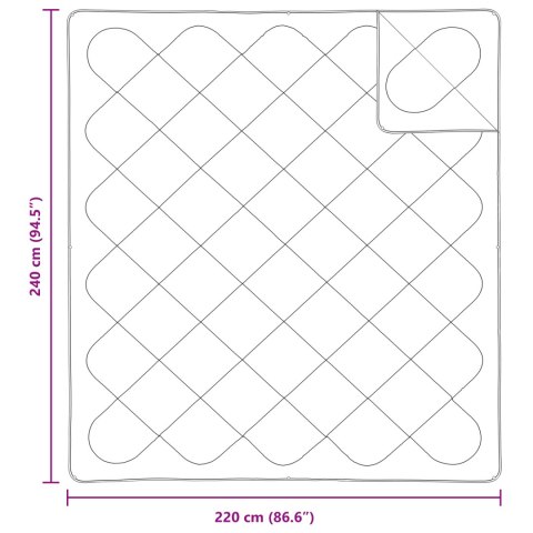 KOŁDRA BIAŁA 240X220CM MIKROFIBRA