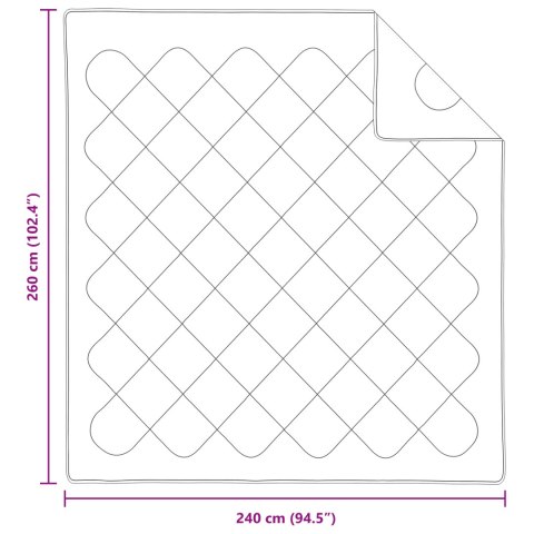 KOŁDRA BIAŁA 240X260CM MIKROFIBRA