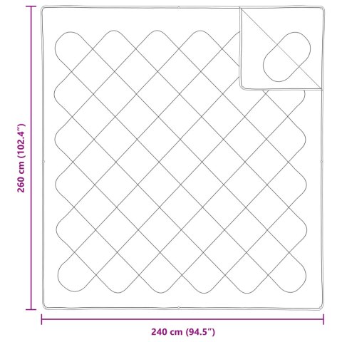 KOŁDRA BIAŁA 240X260CM MIKROFIBRA