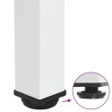 NOGI DO STOŁU KONSOLOWEGO 4 SZT. BIAŁE 7274CM STALOWE
