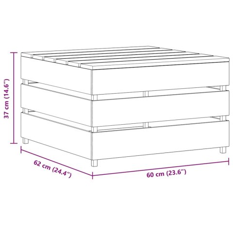 OGRODOWE STOLIKI Z PALET 2 SZT. IMPREGNOWANE DREWNO SOSNOWE