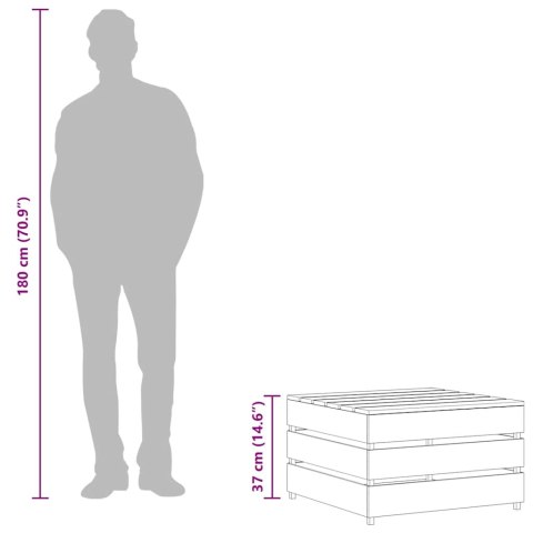 OGRODOWE STOLIKI Z PALET 2 SZT. IMPREGNOWANE DREWNO SOSNOWE